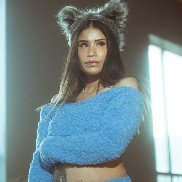 Wildcat Blue Fuzzy Skirt Set - Picture 5 of 10